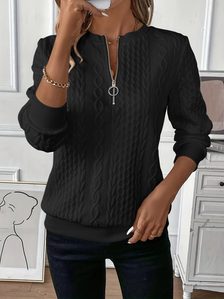 SOLIA™ | Luxury Sweater with Zipper