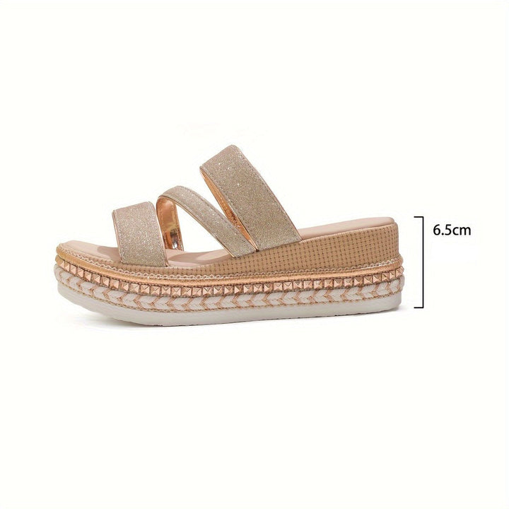 Liana™ | Shimmer Comfort Sandals