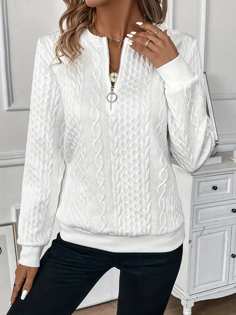 SOLIA™ | Luxury Sweater with Zipper