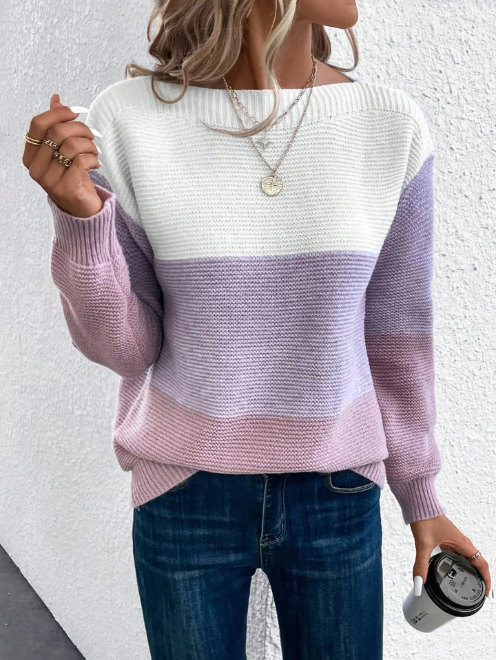 Fionella™ | Cozy Ombre Knit Sweater