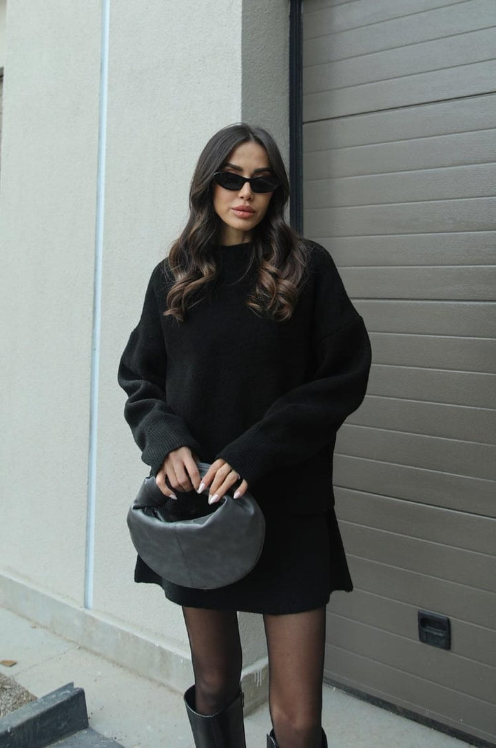 Ellora™ | Luxe Chic Sweater Skirt Ensemble