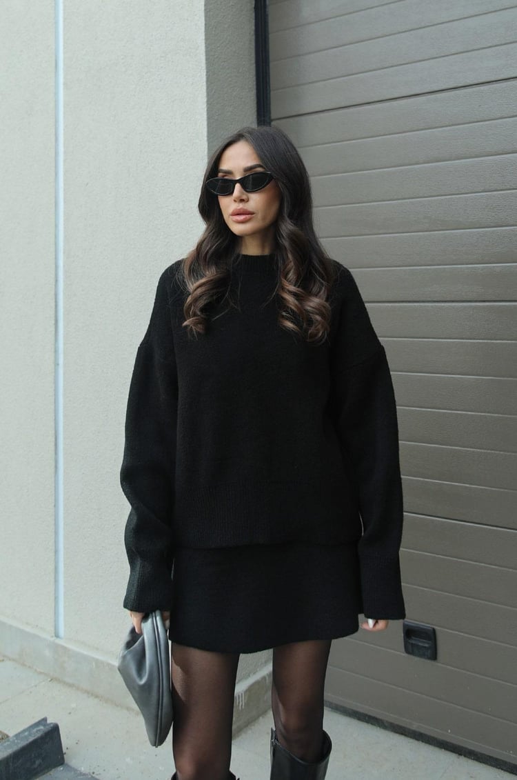 Ellora™ | Luxe Chic Sweater Skirt Ensemble